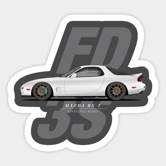 SUPER SPEC FD3S Sticker by superspec